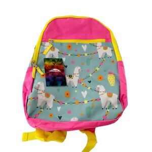 Trailmaker Girls' LLAMA Backpack Adjustable Padded Straps School Pink 17 inch a